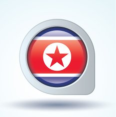 Flag of north korea vector illustration N6