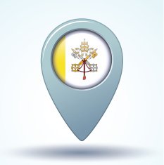 Flag of Vatican city vector illustration N7
