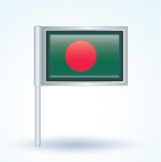 Flag of Banglades vector illustration N9