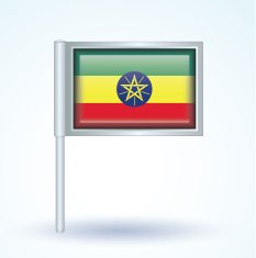 Flag of Ethiopia Vector illustration N11