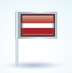 Flag of Latvia vector illustration N9