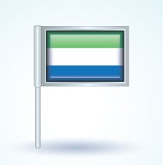 Flag of Sierra Leone vector illustration N9