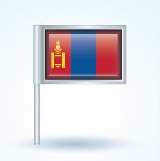 Flag of Mongolia vector illustration N9