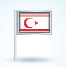 Flag of Northern Cyprus vector illustration N9