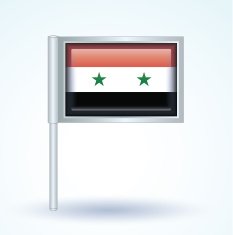 Flag of United Arab Republic vector illustration N5