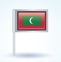 Flag of Maldives vector illustration N8