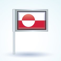 Flag of Greenland vector illustration N9