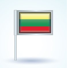Flag of Lithuania vector illustration N9