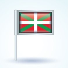 Flag of Basque country vector illustration N8