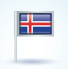 Flag of Iceland vector illustration N8