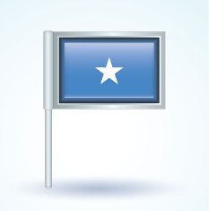 Flag of Somalia vector illustration N9