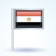Flag of Egypt vector illustration N7