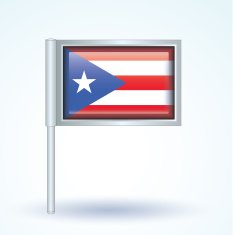 Flag of Puerto rico vector illustration N9