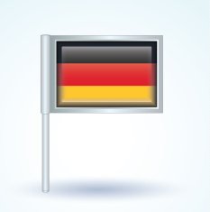 Flag of German vector illustration N4