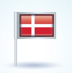 Flag of Denmark vector illustration N9