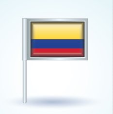 Flag of Colombia vector illustration N9
