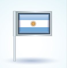 Flag of Argentina vector illustration N6