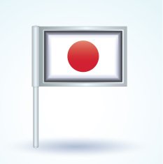 Flag of Japan vector illustration N5