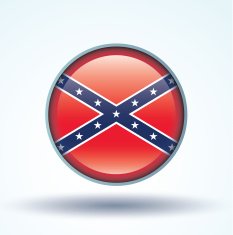 Flag of Confederate Rebel vector illustration N10