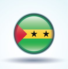 Flag of Sao Tome and Principe vector illustration N10
