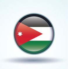 Flag of Jordan vector illustration N9