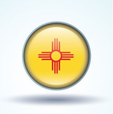 Flag of new mexico state vector illustration N10