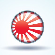 Flag of Japan imperial vector illustration N10