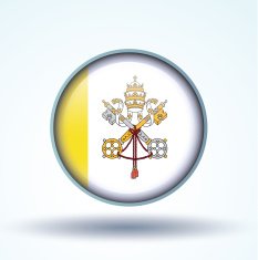Flag of Vatican city vector illustration N9