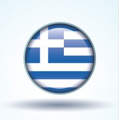 Flag of Greek vector illustration N6