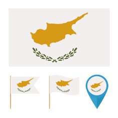 Cyprus country flag vector N2