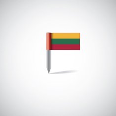 lithuania flag pin