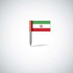 Iran flag pin