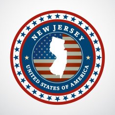 Vintage label New Jersey N2