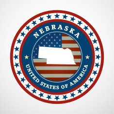 Vintage label Nebraska N2