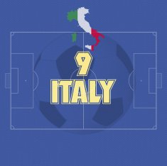ITALY soccer ball illustration