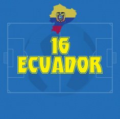 ECUADOR soccer ball illustration