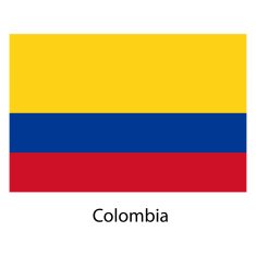 Flag of the country colombia Vector illustration