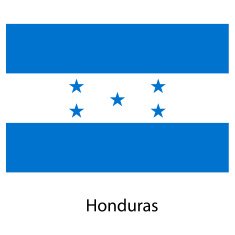 Flag of the country honduras Vector illustration
