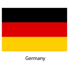 Flag of the country germany Vector illustration