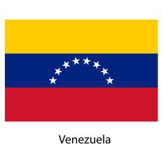 Flag of the country venezuela Vector illustration