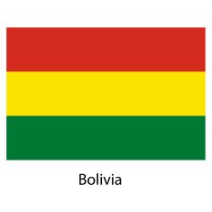 Flag of the country bolivia Vector illustration