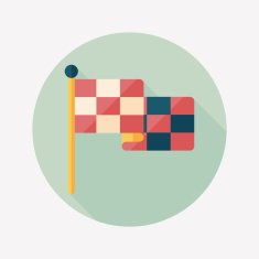 racing flags flat icon with long shadow eps10 N9