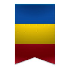 Ribbon banner - moldovan flag