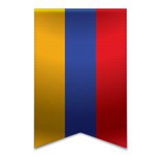 Ribbon banner - armenian flag