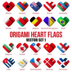 Set Flag icons in the form of heart I love N3
