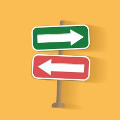 Signpost symbol clean vector