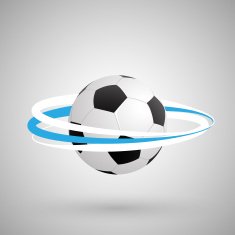 soccer ball with argentina color ring