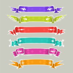 Cartoon Ribbons Set2 N2