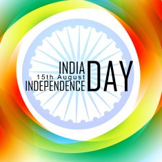 vector wave indian flag