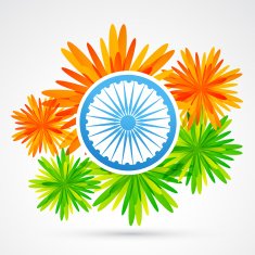 indian flower flag